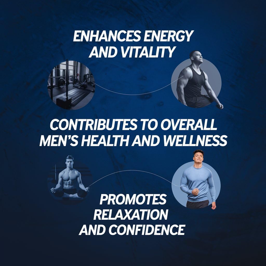 Male Energy Supplement with Oyster Titanium Seaweed Extract and Minerals - Promotes Absorption and Strengthens Body - 60 Capsules