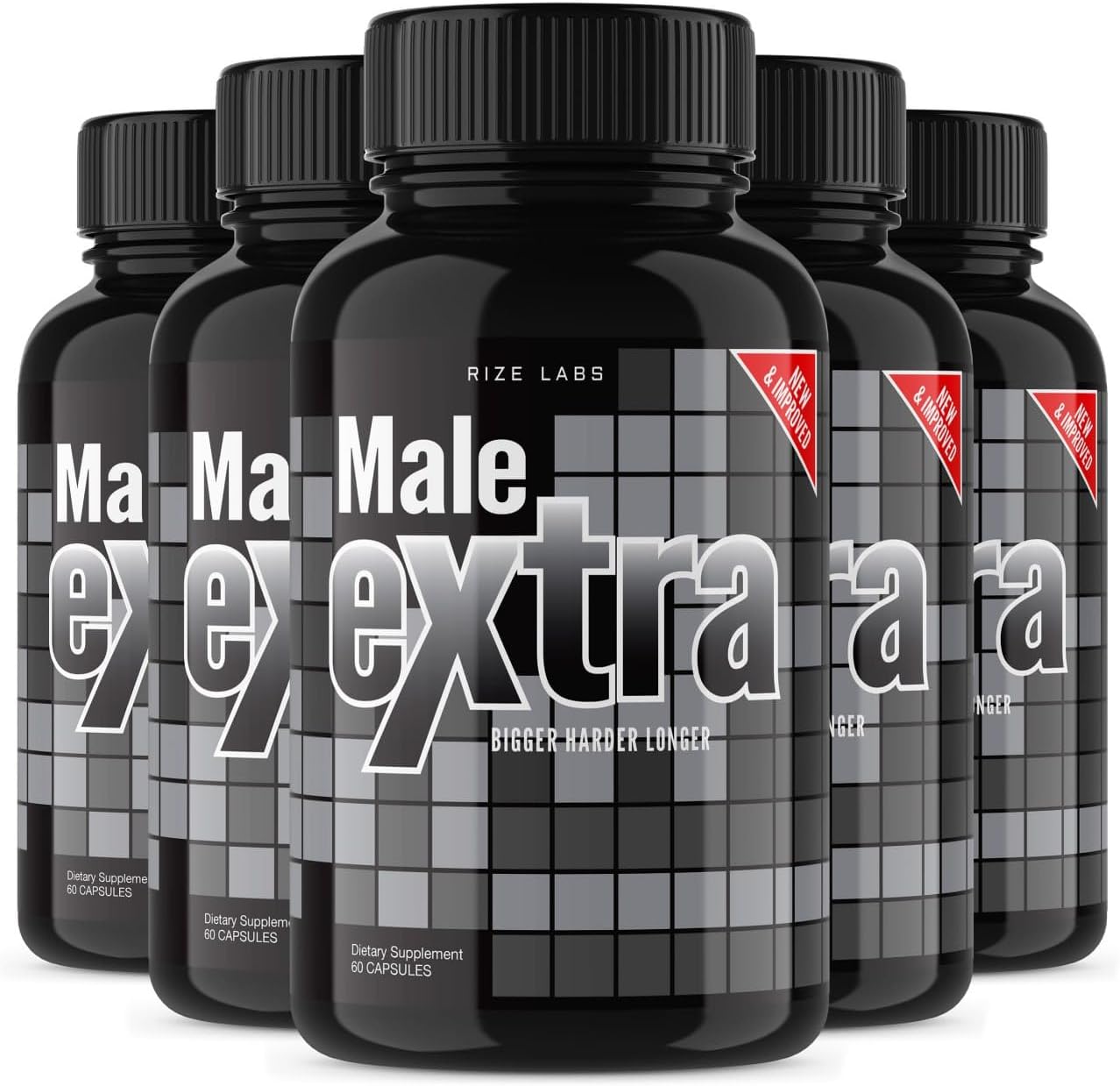 Male Performance Supplement - Maximum Strength Support for Men, Ultra Pure Non-GMO Capsules (300 Count)