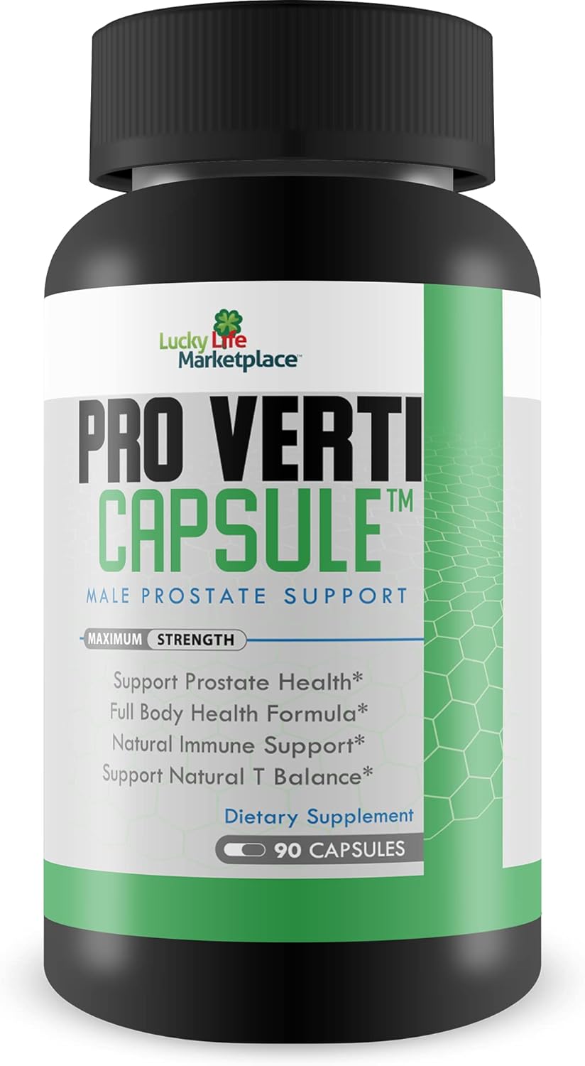 Male Prostate Support Capsules - Promote Prostate Health, Hormone Production & Urine Flow - Aid in Healthy Prostate Function & Overall Body Health