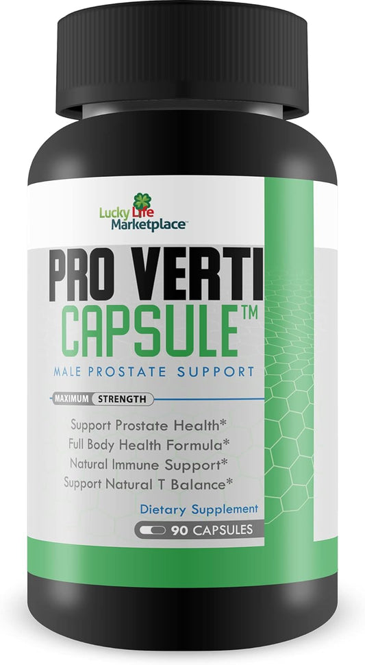 Male Prostate Support Capsules - Promote Prostate Health, Hormone Production & Urine Flow - Aid in Healthy Prostate Function & Overall Body Health