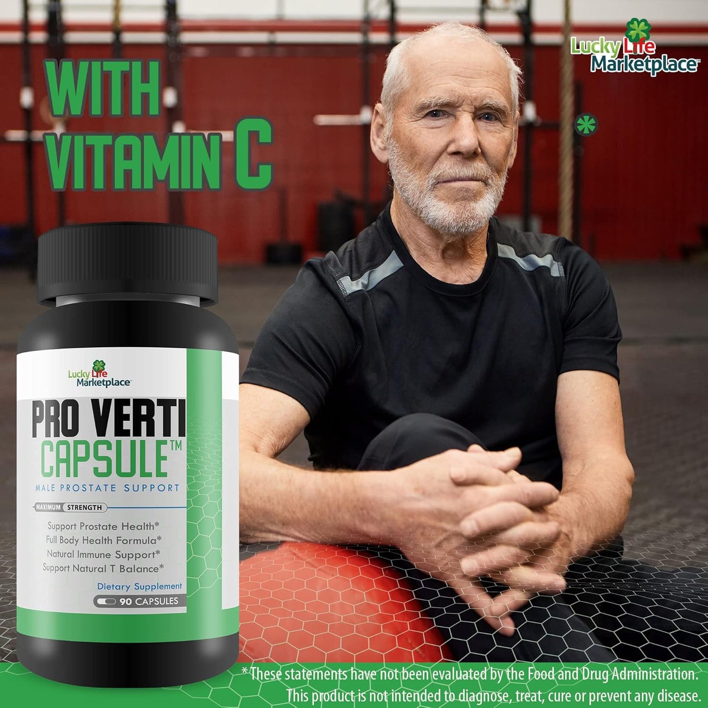 Male Prostate Support Capsules - Promote Prostate Health, Hormone Production & Urine Flow - Aid in Healthy Prostate Function & Overall Body Health