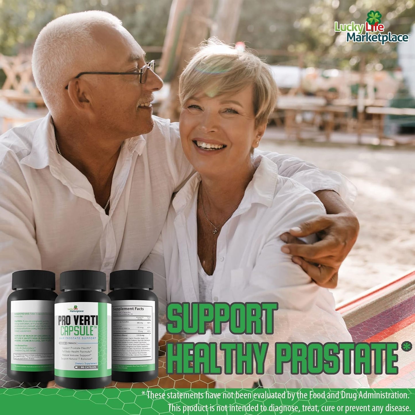 Male Prostate Support Capsules - Promote Prostate Health, Hormone Production & Urine Flow - Aid in Healthy Prostate Function & Overall Body Health