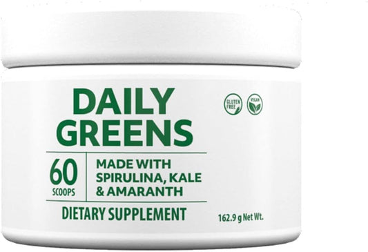 Market America Daily Greens Powder with Spirulina, Kale, Alfalfa, and More for Daily Nutrition Boost