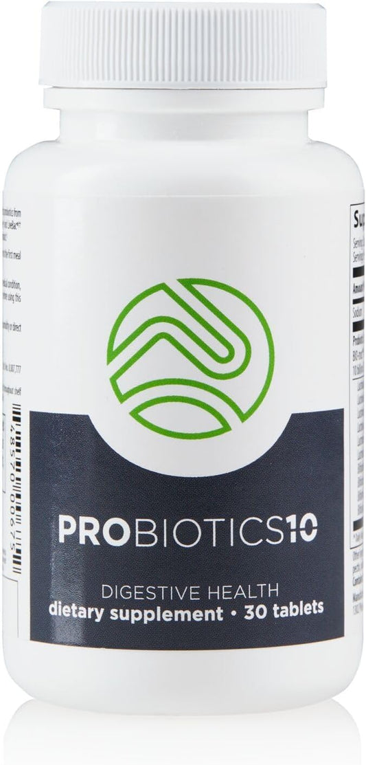 Market America NutriClean Probiotics-10 - Support Digestive Health with 10 Probiotic Strains - Single Bottle (30 Servings)