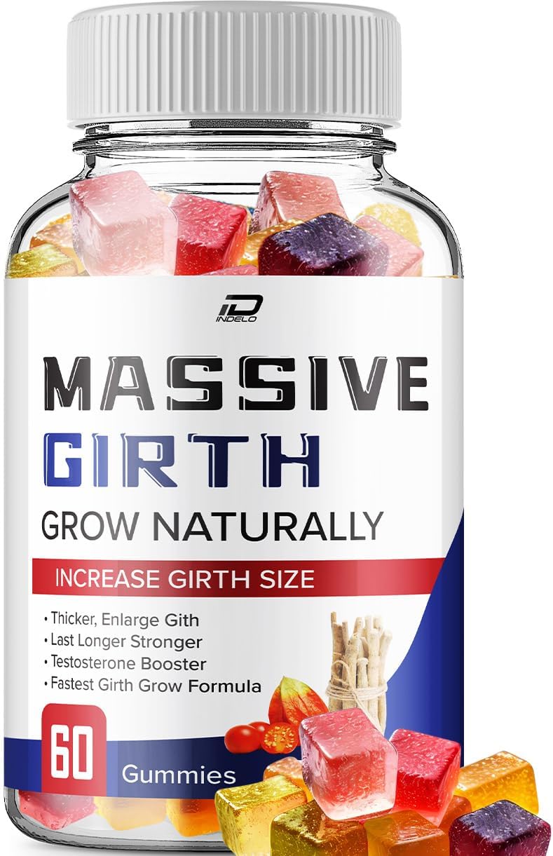 MassiveGirth metabolism booster Gummies for Men - Official Formula with Natural metabolism booster Oil - Advanced 60 Gummies Pack