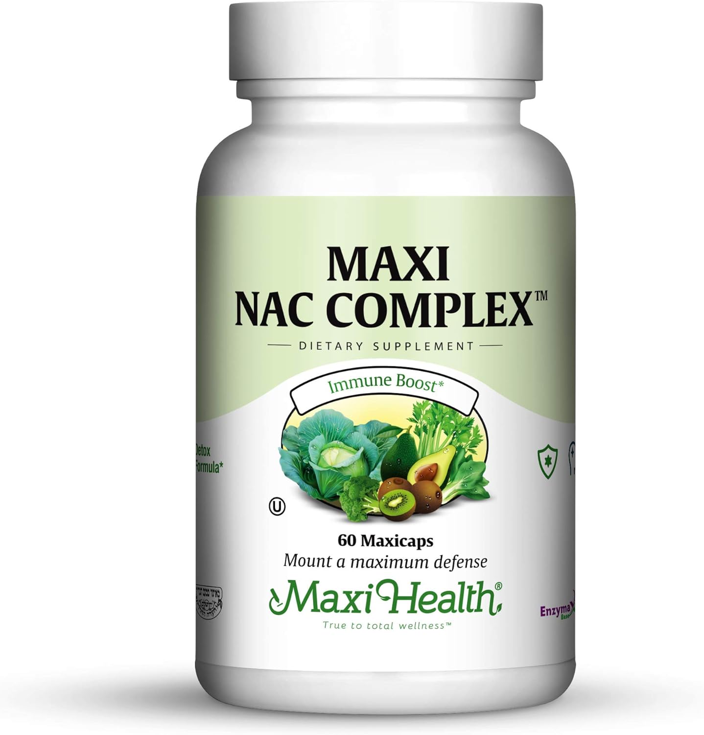 Maxi Health Maxi NAC Complex Capsules with Molybdenum and Reduced Glutathione, 60 Count - Supports Immune Health