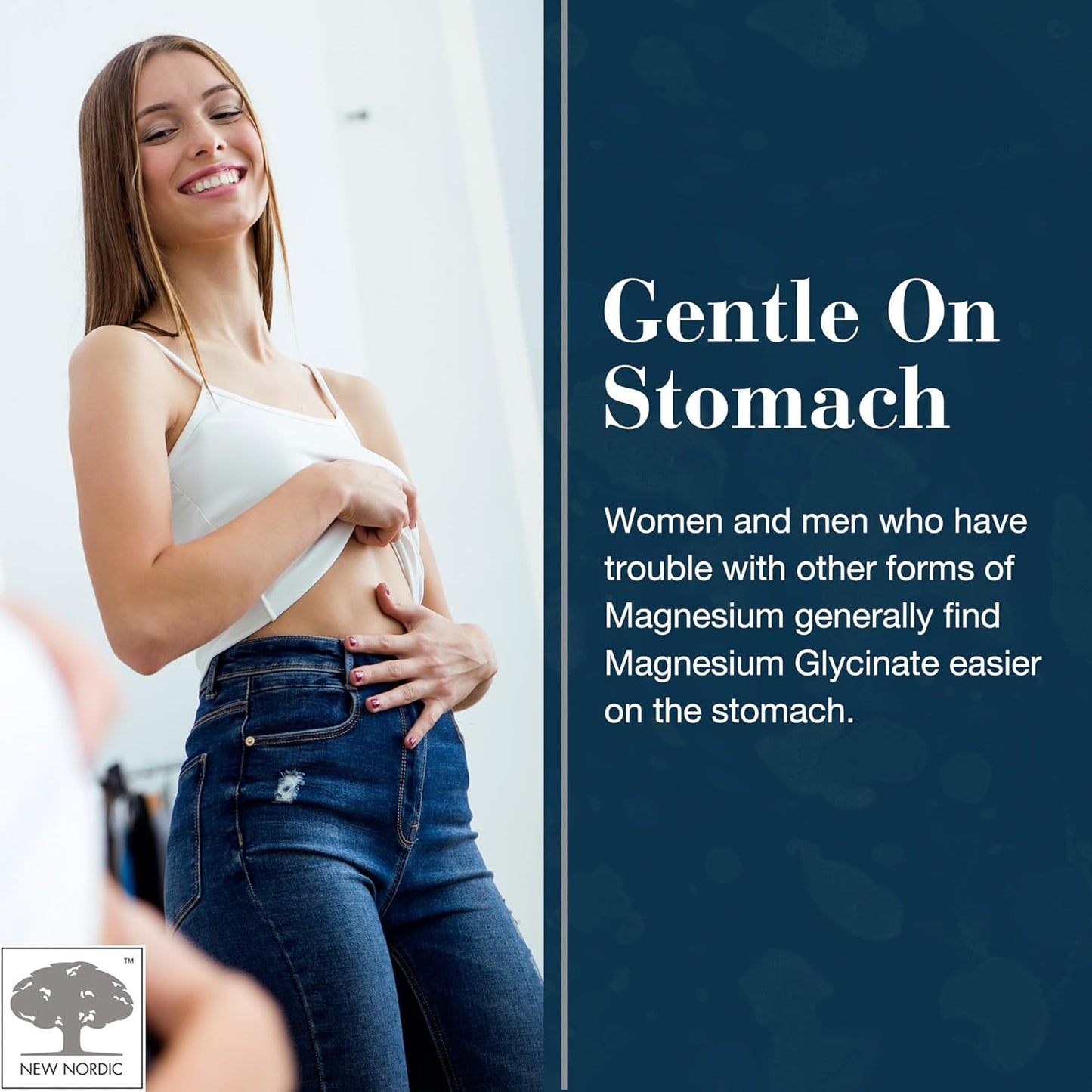 Maximum Absorption Magnesium Glycinate Tablets with Pine Bark & Long Pepper for Men & Women, 30 Servings