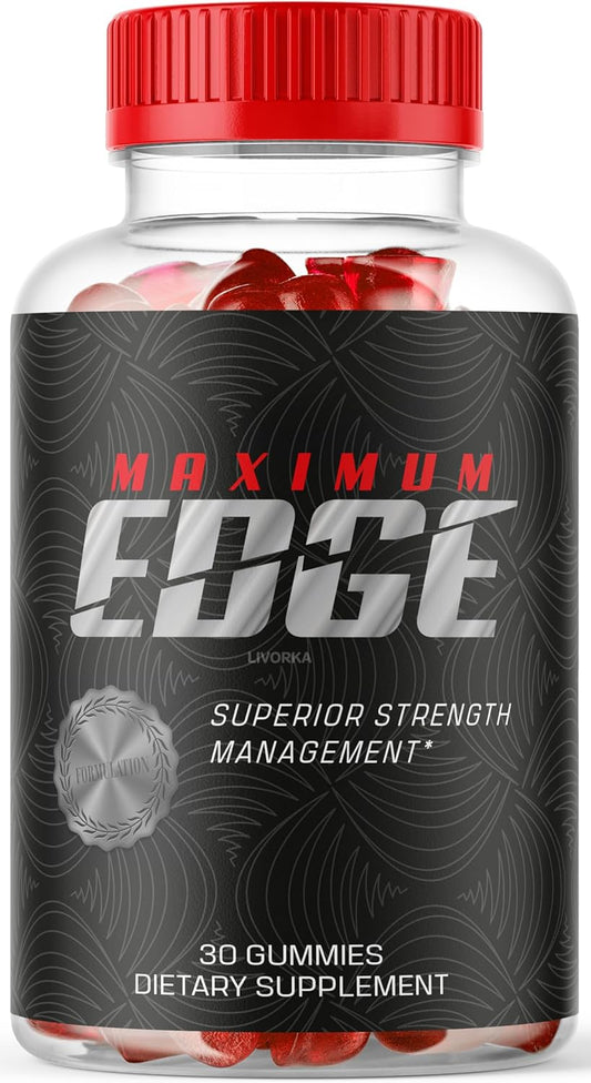 Maximum Edge Male Gummies - 30 Gummies for 1 Month - Men's Edge Control Supplement