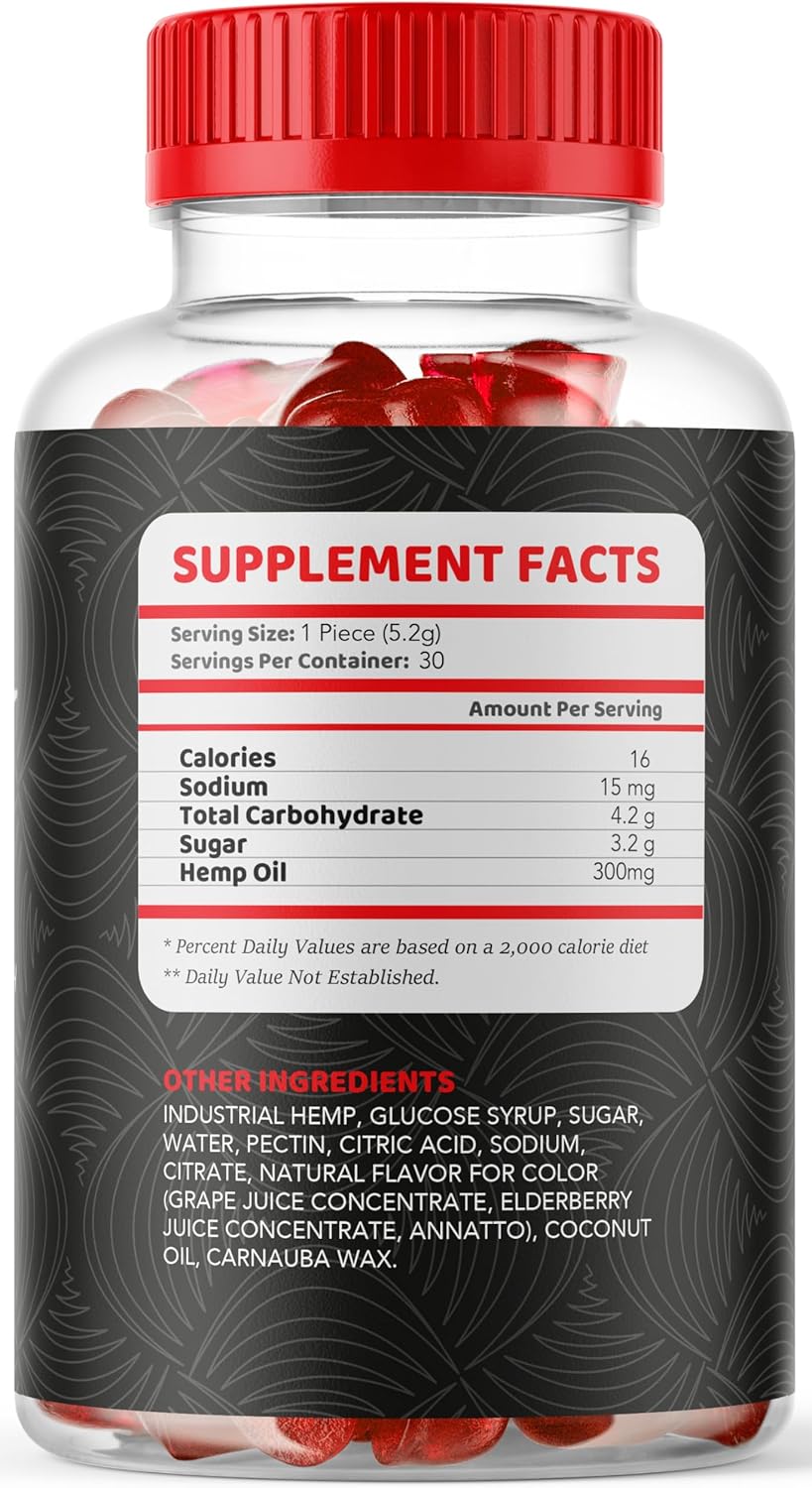 Maximum Edge Male Gummies - 30 Gummies for 1 Month - Men's Edge Control Supplement