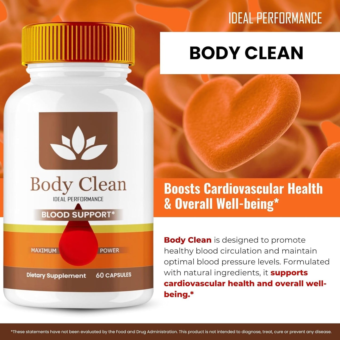 Maximum Strength Body Clean Pills - All Natural BodyClean Supplement Capsules for Ideal Performance and Health Support - 5 Pack