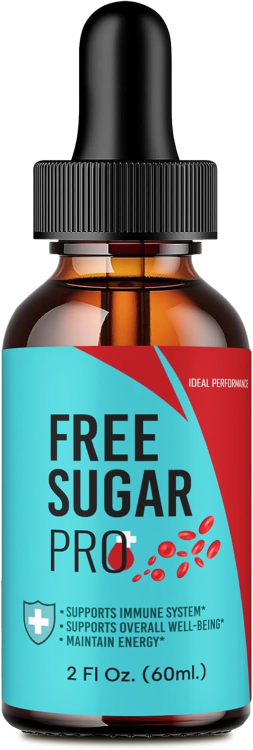 Maximum Strength FreeSugar Pro Drops - All Natural Blood Sugar Support Supplement Liquid - Ideal Performance Health Formula Drops - 1 Pack