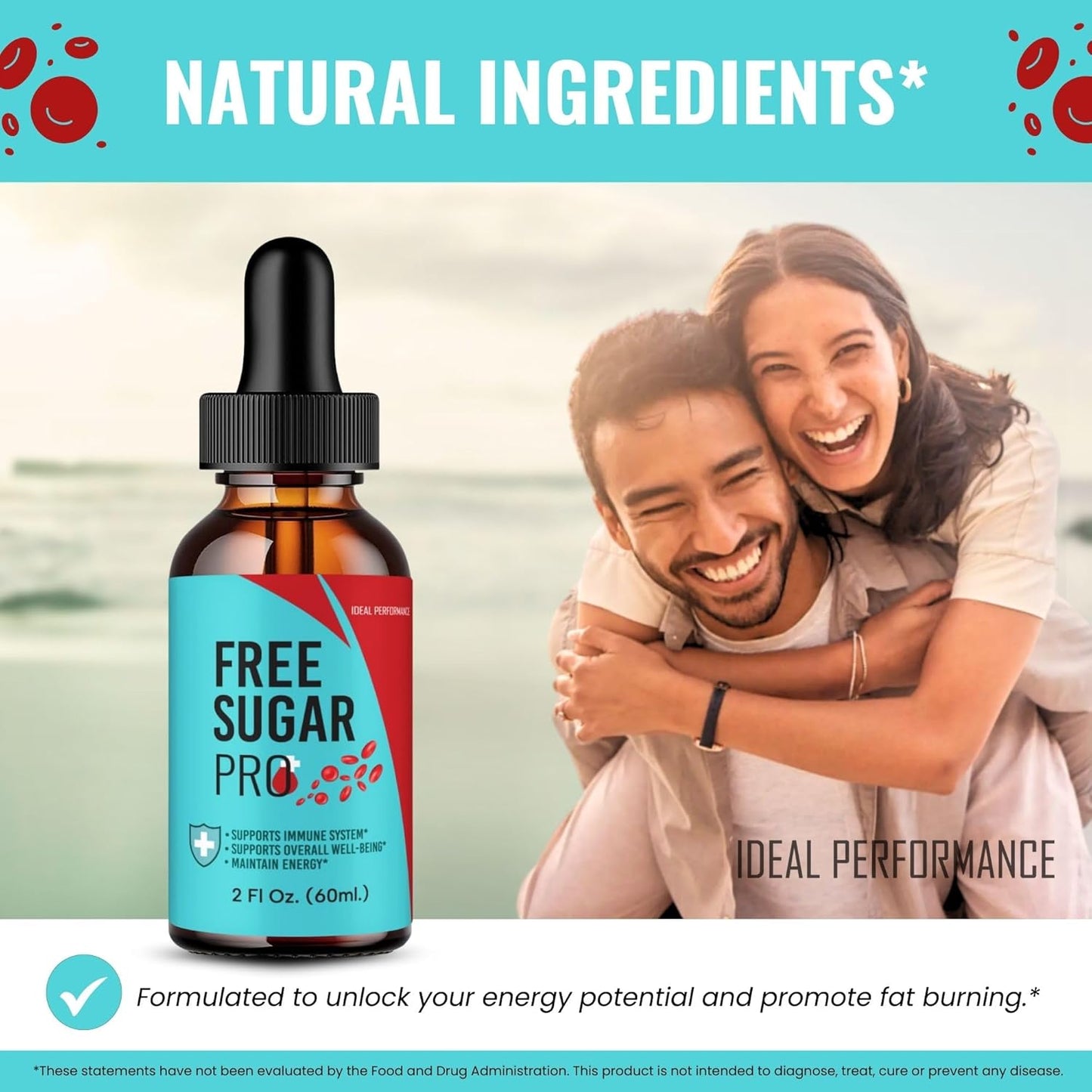 Maximum Strength FreeSugar Pro Drops - All Natural Blood Sugar Support Supplement Liquid - Ideal Performance Health Formula Drops - 1 Pack