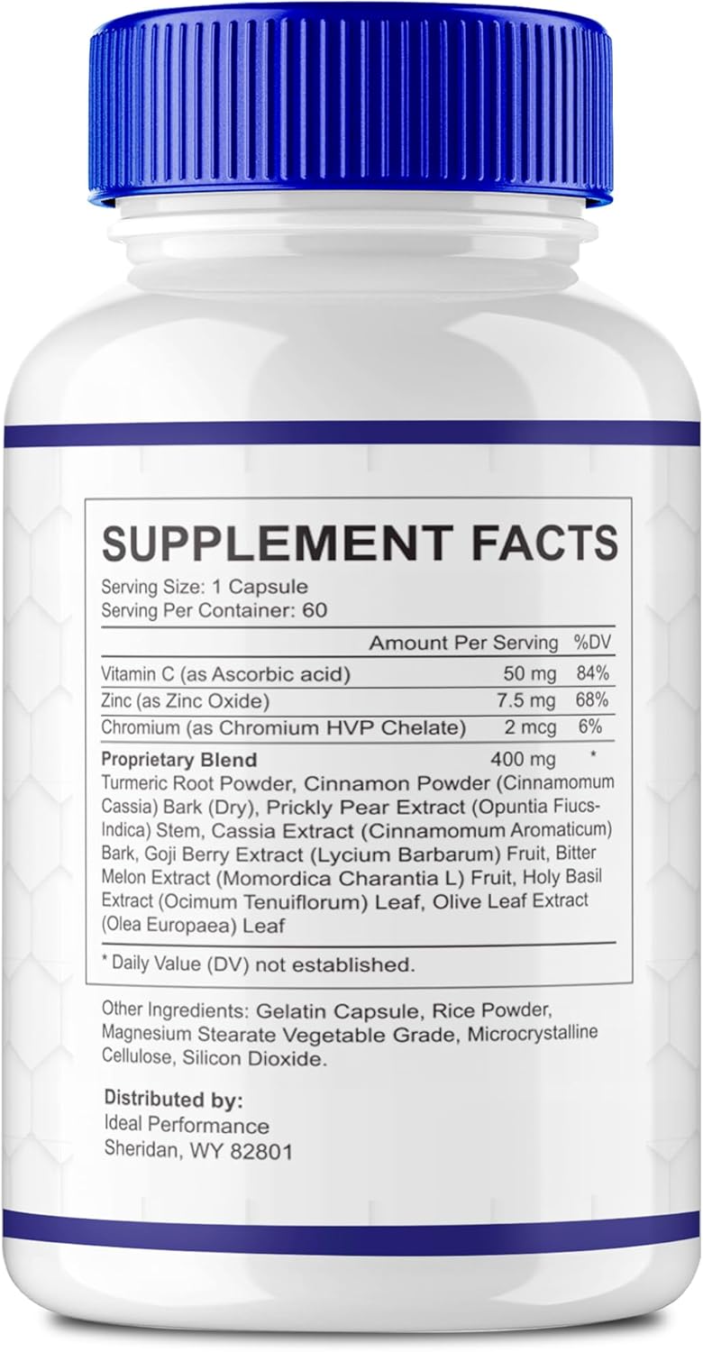 Maximum Strength GlucoFortex Capsules - Natural GlucoFortex Support Supplement for Health & Wellness (3 Pack)