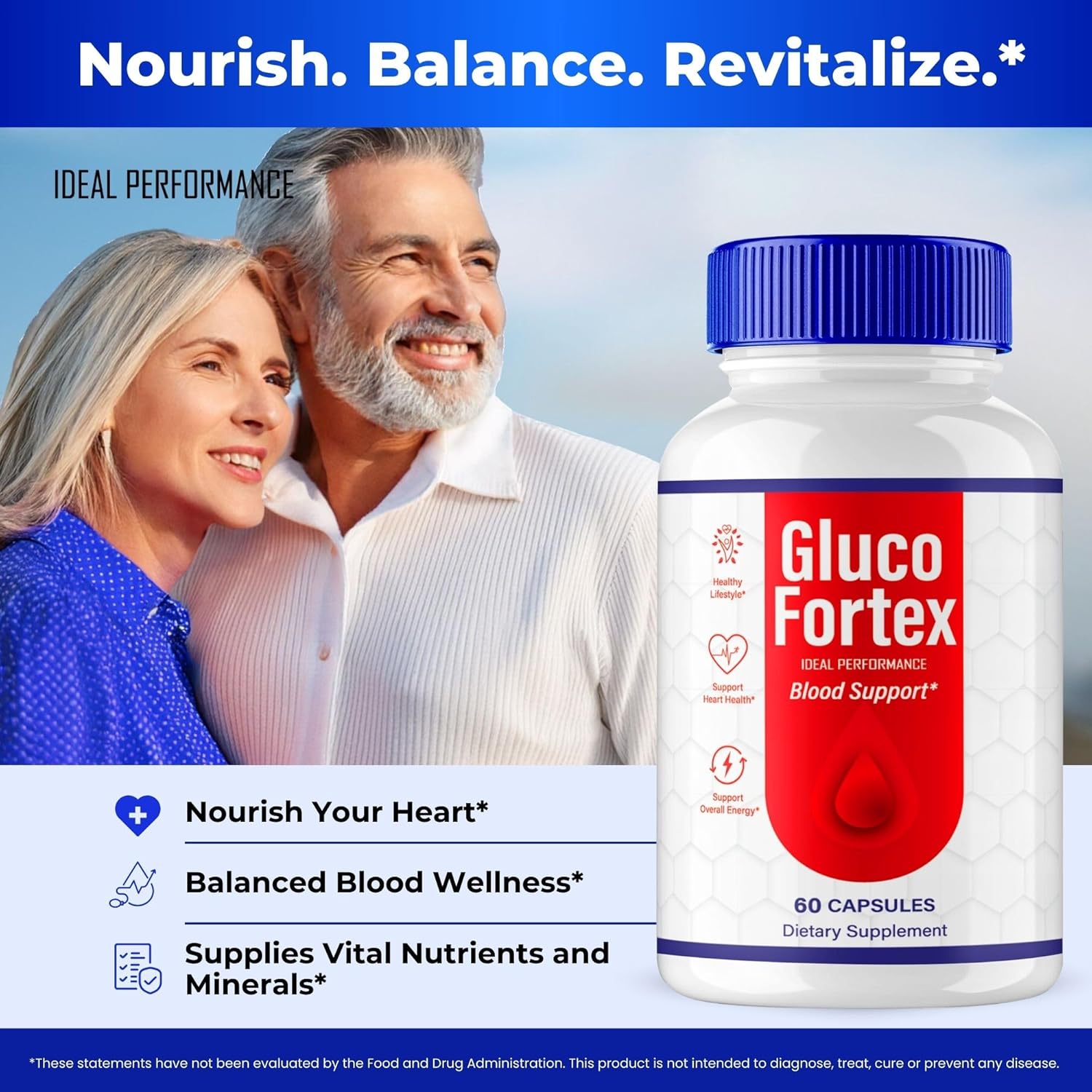 Maximum Strength GlucoFortex Capsules - Natural GlucoFortex Support Supplement for Health & Wellness (3 Pack)