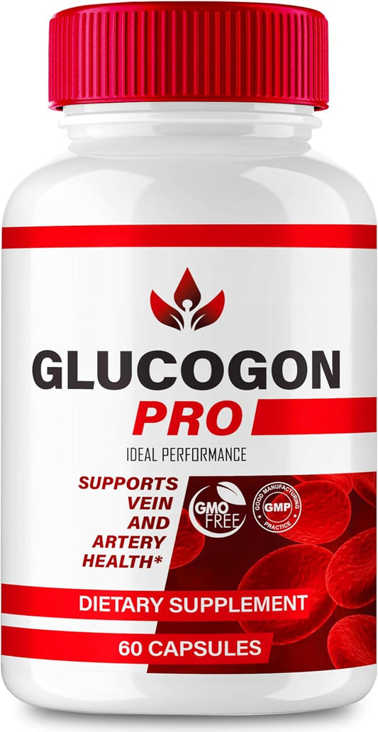 Maximum Strength Glucogon Pro Capsules - All Natural Glucogon Support Supplement for Health and Wellness