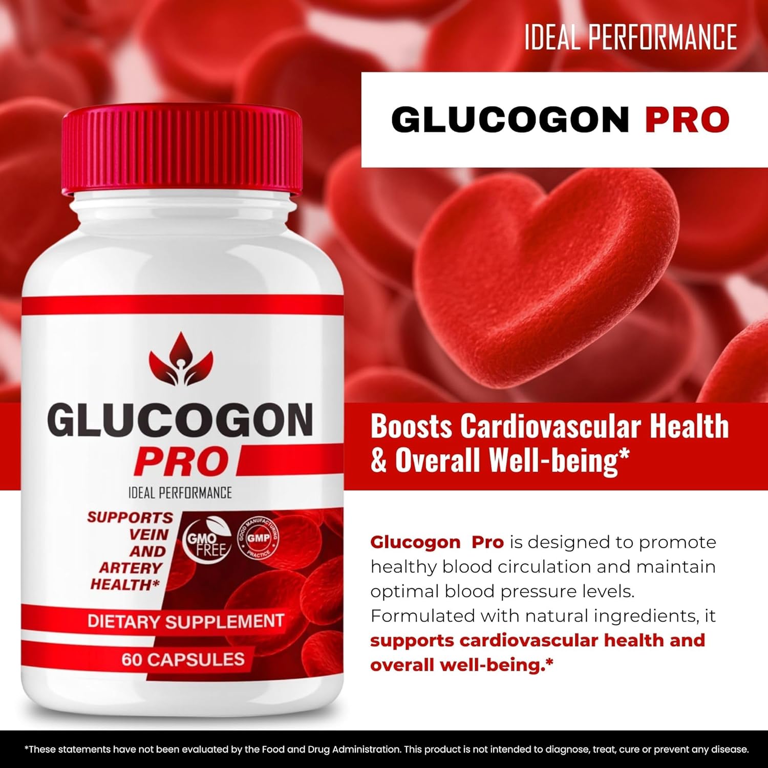 Maximum Strength Glucogon Pro Capsules - All Natural Glucogon Support Supplement for Health and Wellness