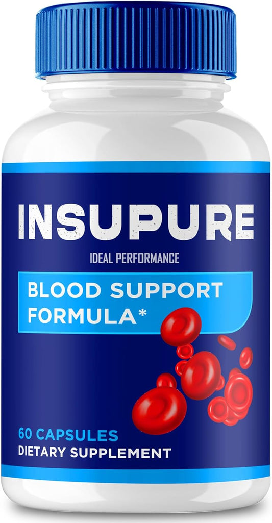 Maximum Strength Insupure Capsules - All Natural Support Supplement for Ideal Health & Wellness (60 Capsules)