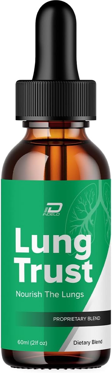 Maximum Strength Lung Trust Liquid Supplement - Advanced Formula Drops for Lung Support - 1 Month Supply
