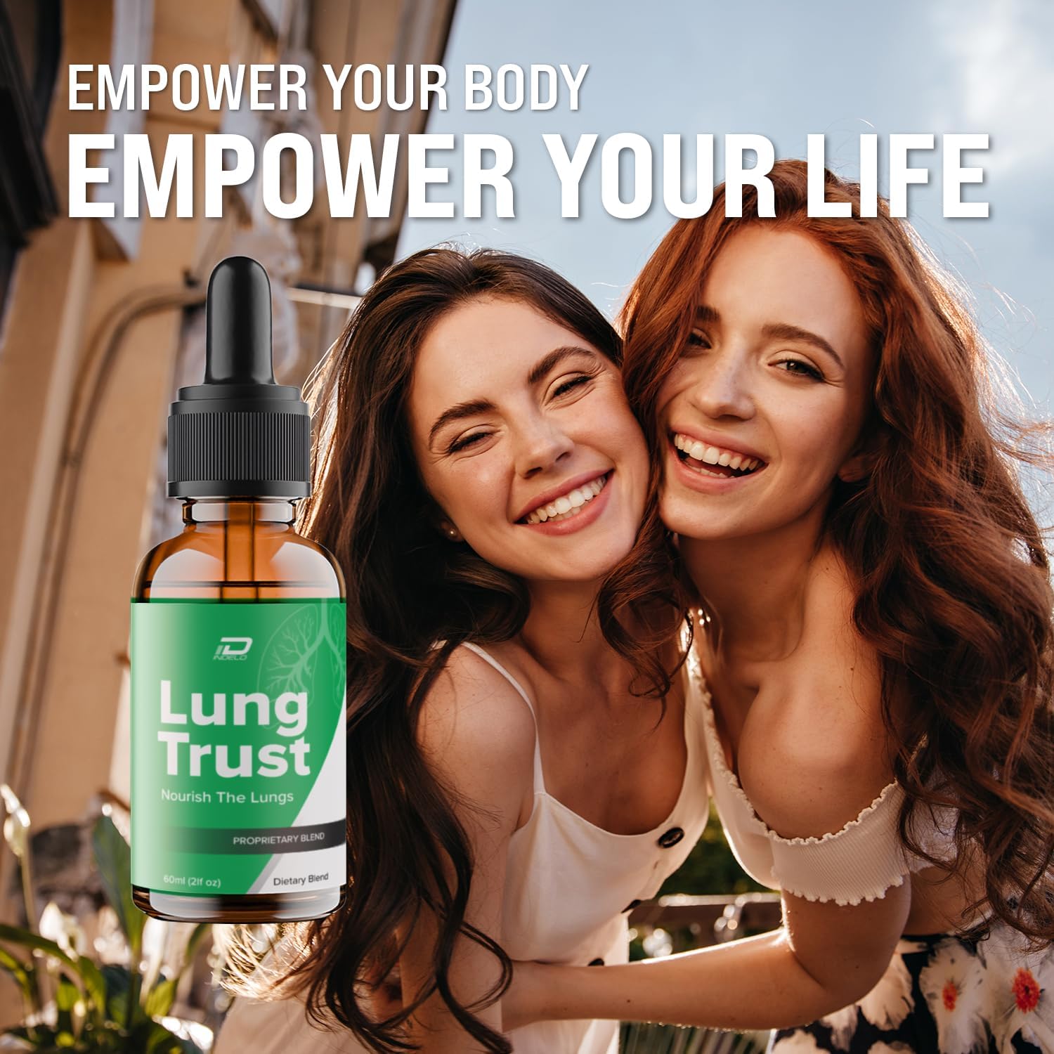 Maximum Strength Lung Trust Liquid Supplement - Advanced Formula Drops for Lung Support - 1 Month Supply