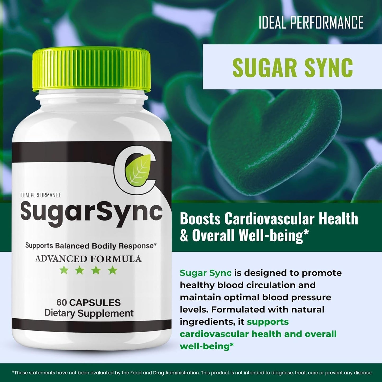 Maximum Strength Sugar Sync Capsules for Glyco and Joint Optimization - Gluco Cleanse Detox Formula with Advanced Reviews (2 Pack)