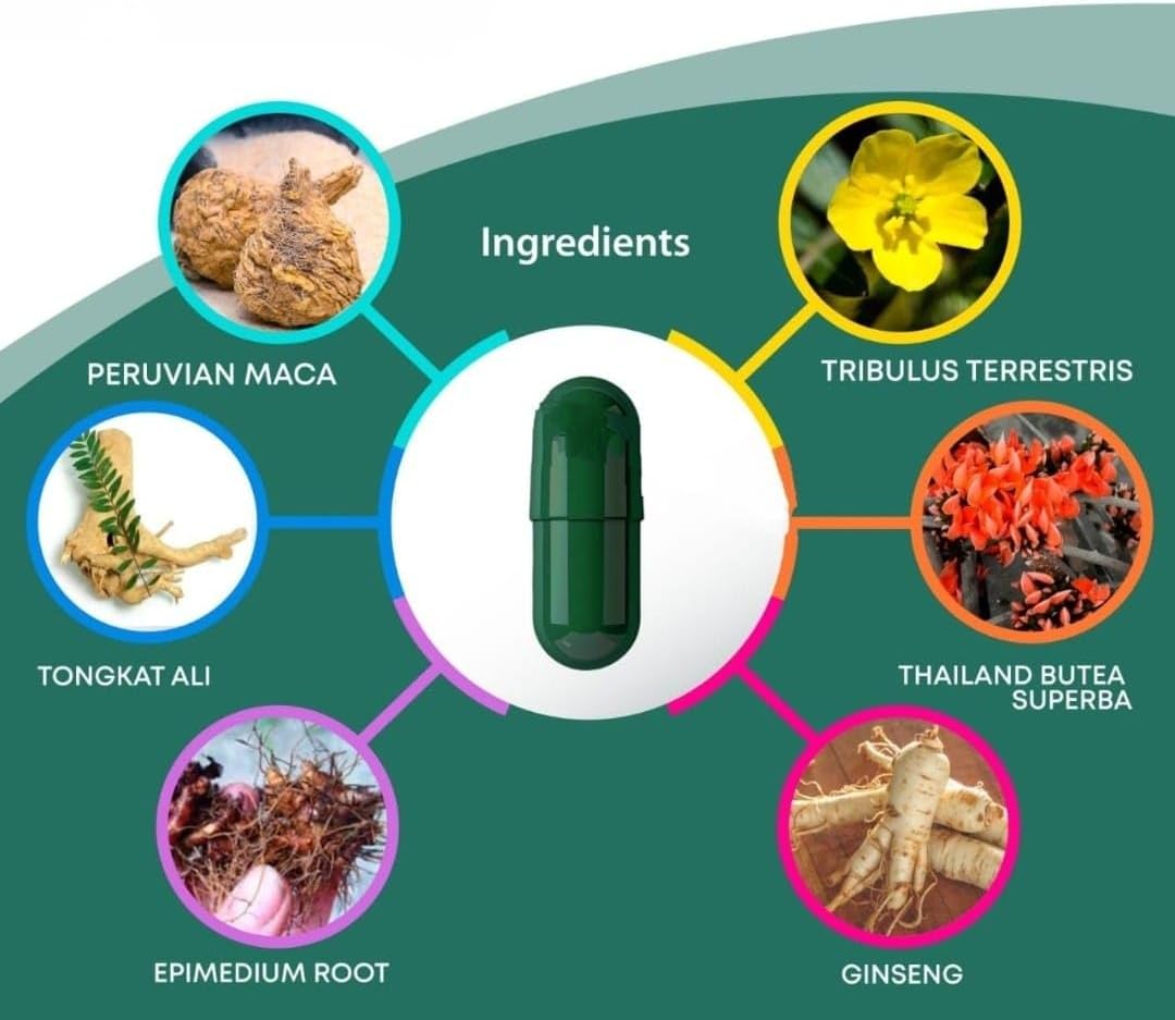 MaxVibe Blended Nutrition Supplement (2 Pack) for Enhanced Performance, Energy, and Endurance - 40 Capsules