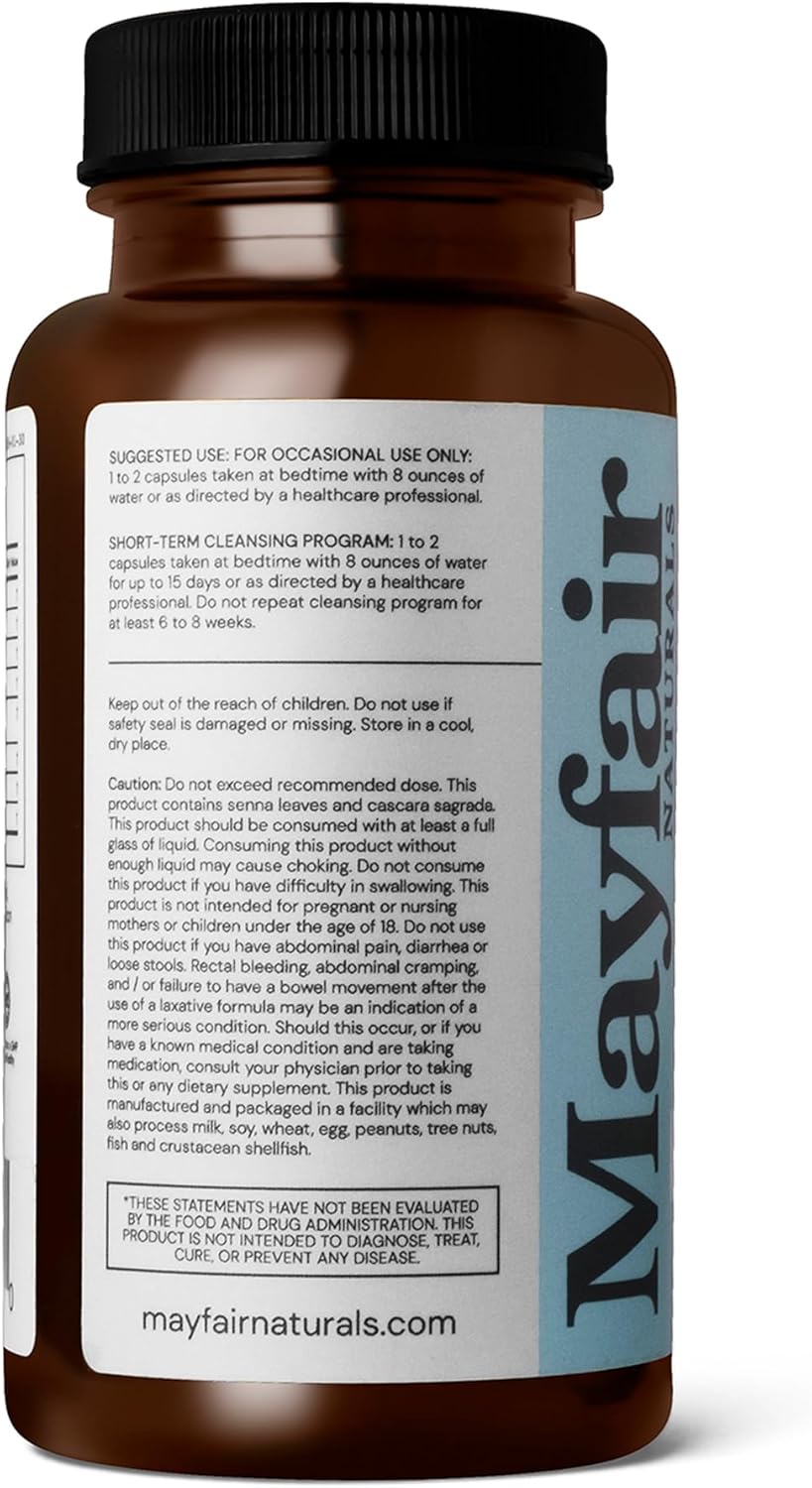 Mayfair Naturals 15 Day Cleanse Colon Detox 3 Pack - 30 Capsules Each, Natural Laxative for Constipation and Digestive Health Supplement - 90 Total Capsules