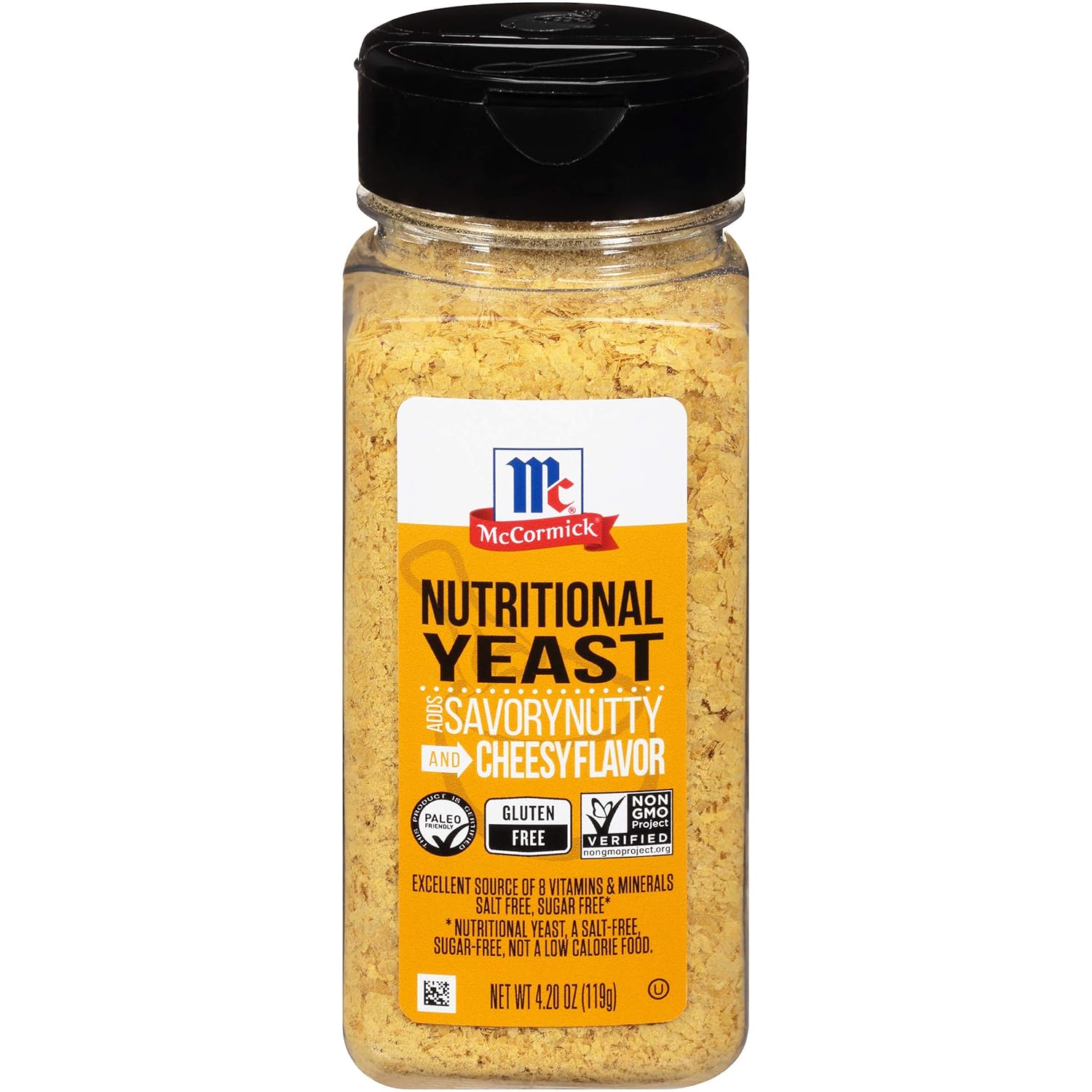 McCormick Nutritional Yeast: Umami-Rich Flavor Booster for Everyday Cooking, 4.2 oz