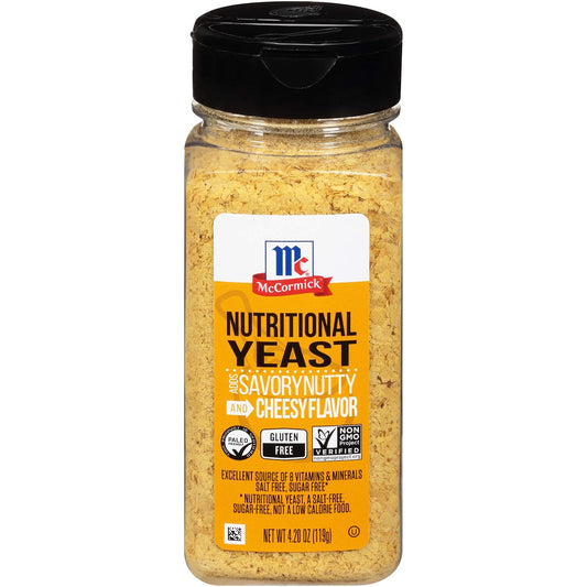 McCormick Nutritional Yeast: Umami-Rich Flavor Booster for Everyday Cooking, 4.2 oz