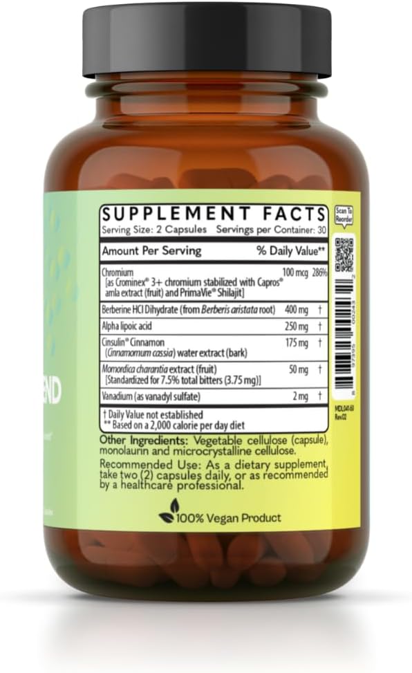MD Logic Health Glucose Defend Supplement - 30 Servings - 1 Bottle