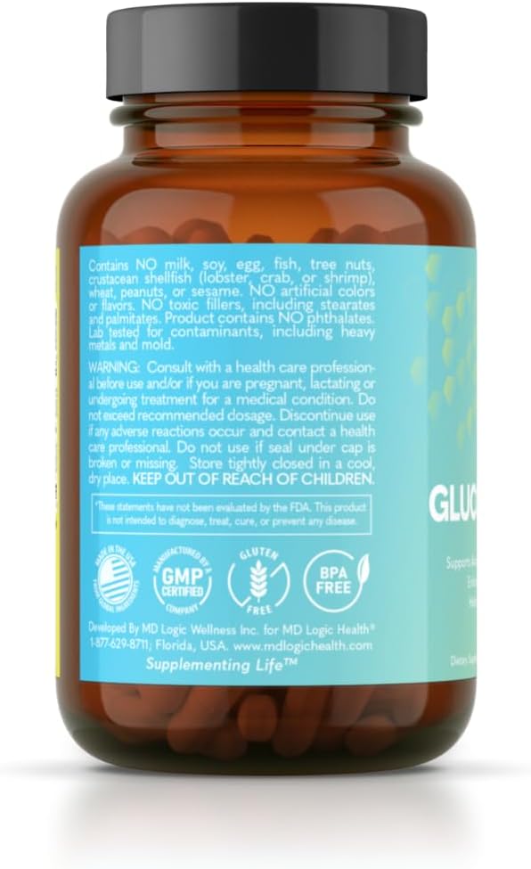 MD Logic Health Glucose Defend Supplement - 30 Servings - 1 Bottle