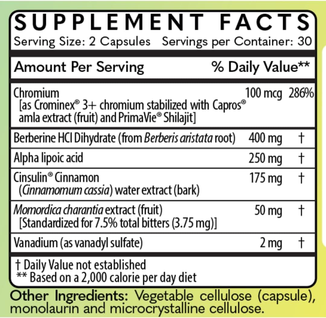MD Logic Health Glucose Defend Supplement - 30 Servings - 1 Bottle
