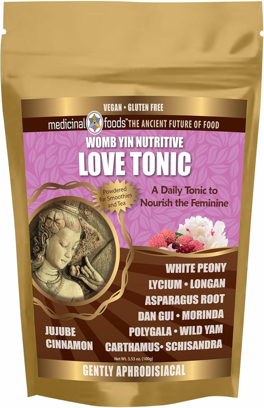 Medicinal Foods Love Tonic: Hormonal Balance for Women with 12 Powerful Chinese Herbs | Yin Energy Booster | All-Natural, Vegan & Gluten-Free | 100g