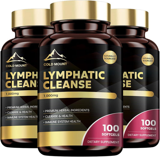 MEGNETA Lymphatic Drainage Supplement - 300 Capsules for Immune Health & Cleanse