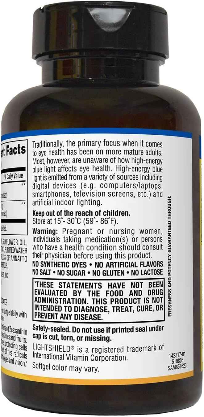 Members Mark Lutein 25mg Zeaxanthin 5mg (150 Count)