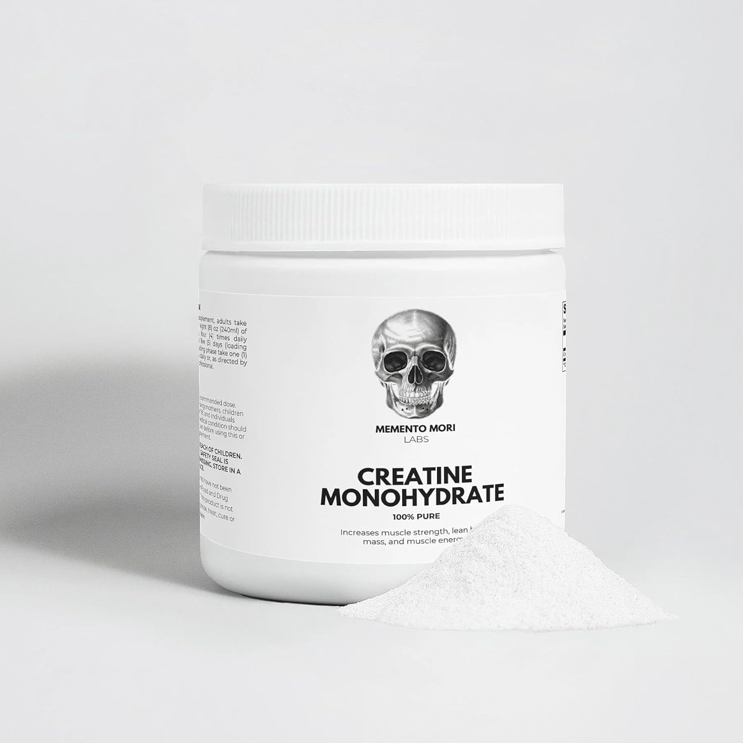 Memento Mori Labs Creatine Monohydrate Supplement for Muscle Growth and Recovery