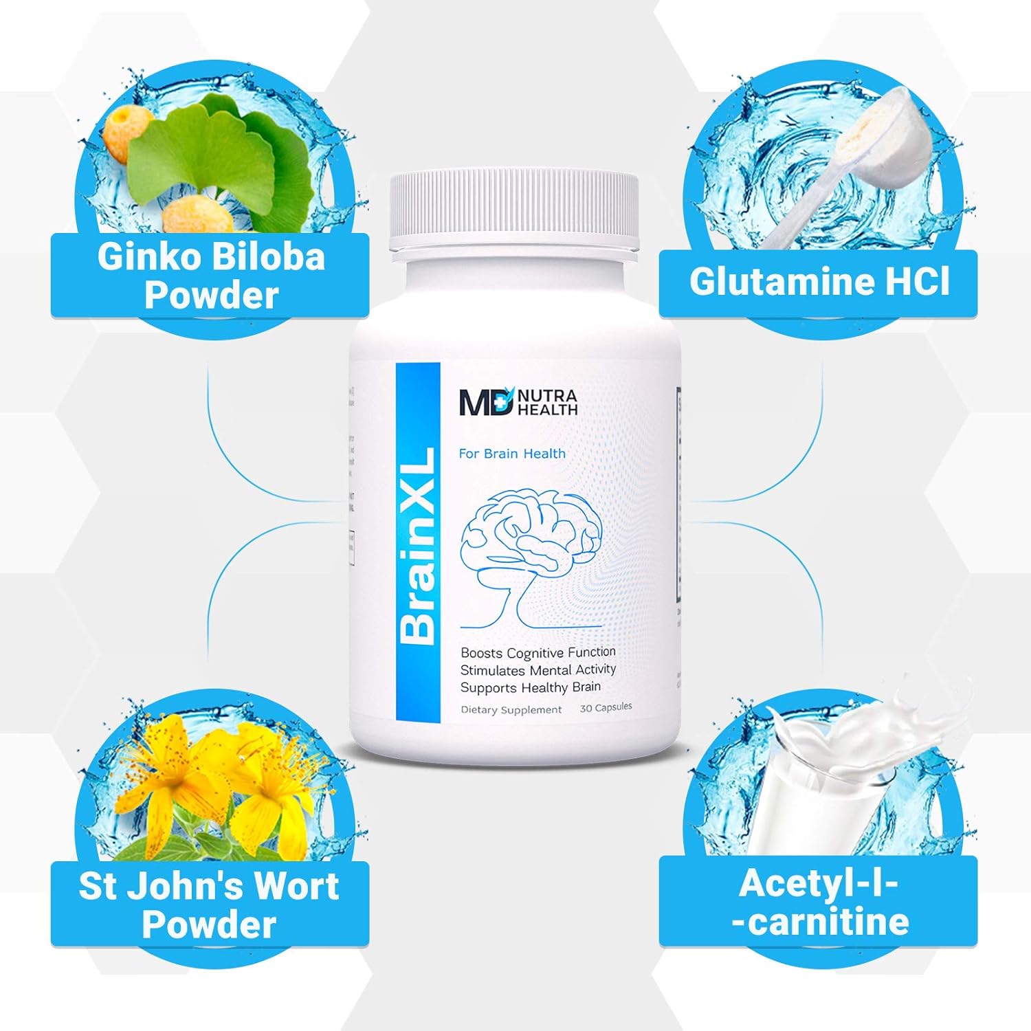 Memotenz Brain Function Supplement - 3 Pack - Memory, Clarity, and Focus Booster - Nootropic for Mental Focus