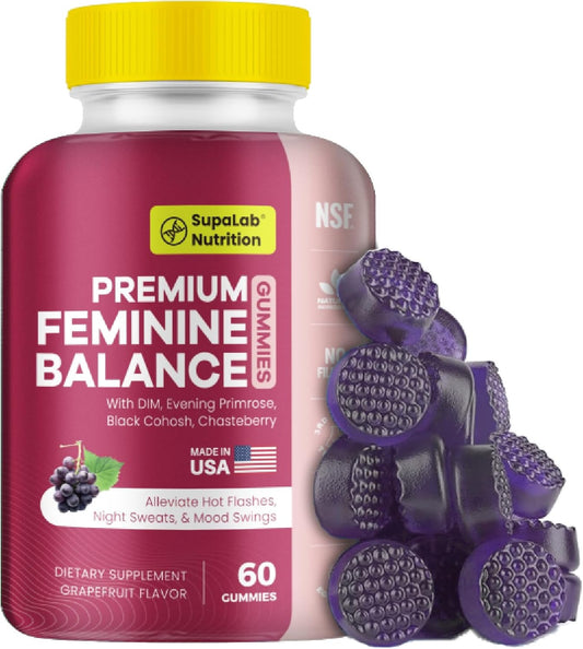 Menopause Health Support Gummies for Women, 60 Gummies, Hormonal Balance Supplement