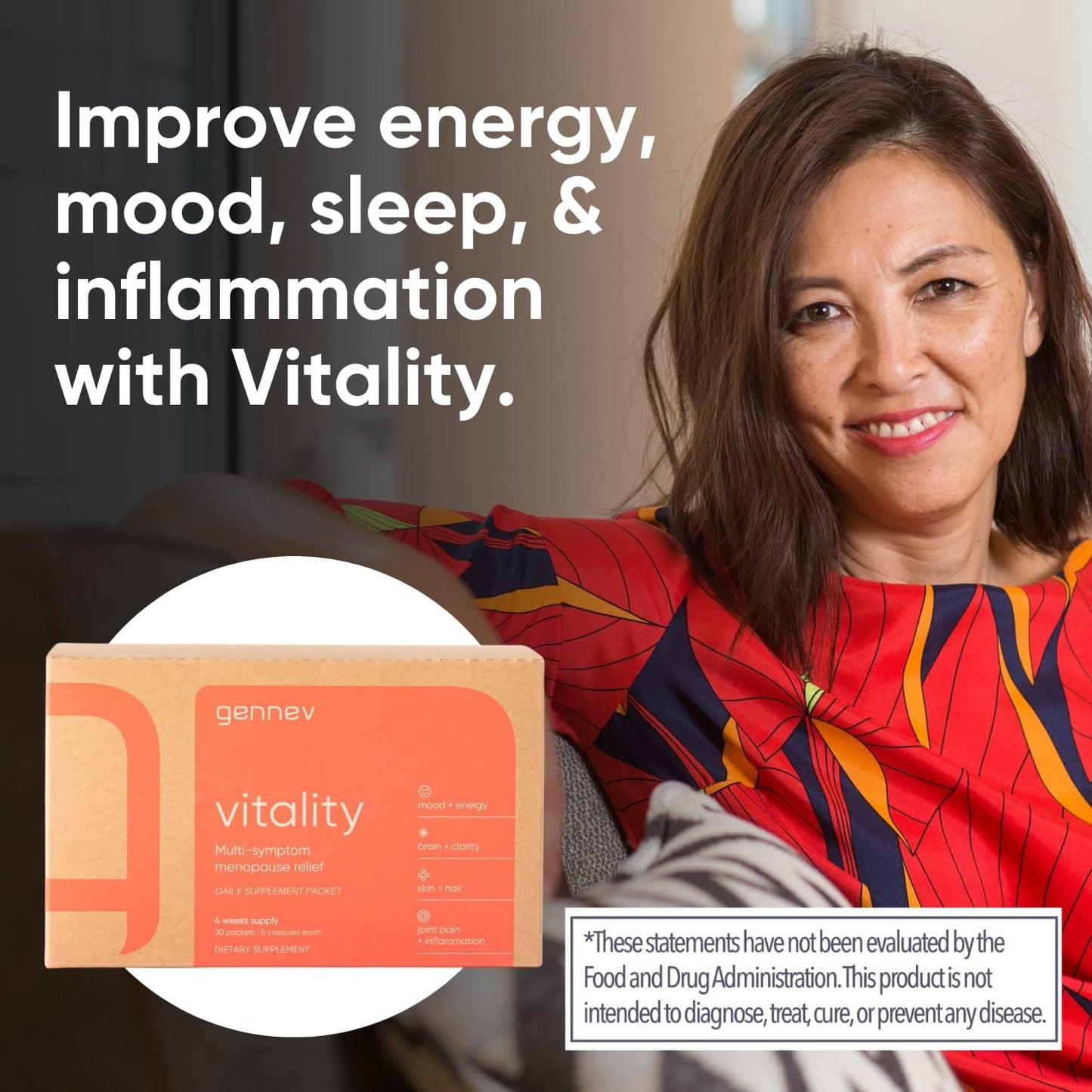Menopause Multi-Vitamin for Vitality by Gennev - Essential Women's Health Support