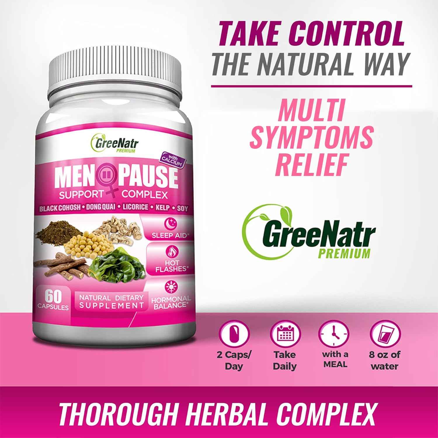 Menopause Support for Hot Flashes and Hormone Balance Plus Magnesium for Better Sleep and Muscle Function