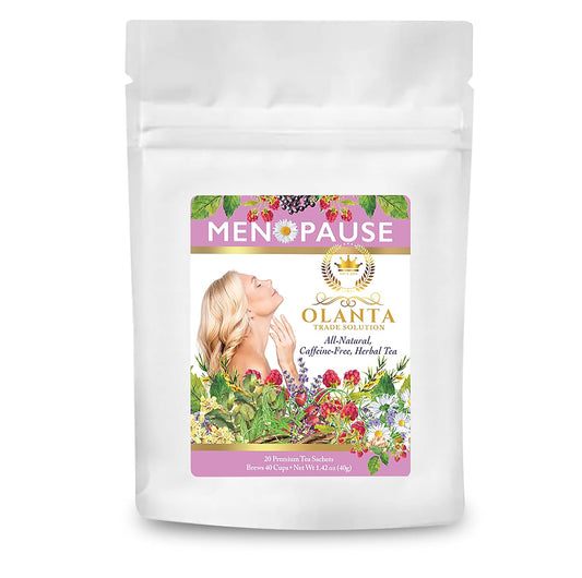 Menopause Support Tea Sachets for Women - Hormone Balance and Energy Boost - Hot Flashes Relief - 20 Premium Supplements