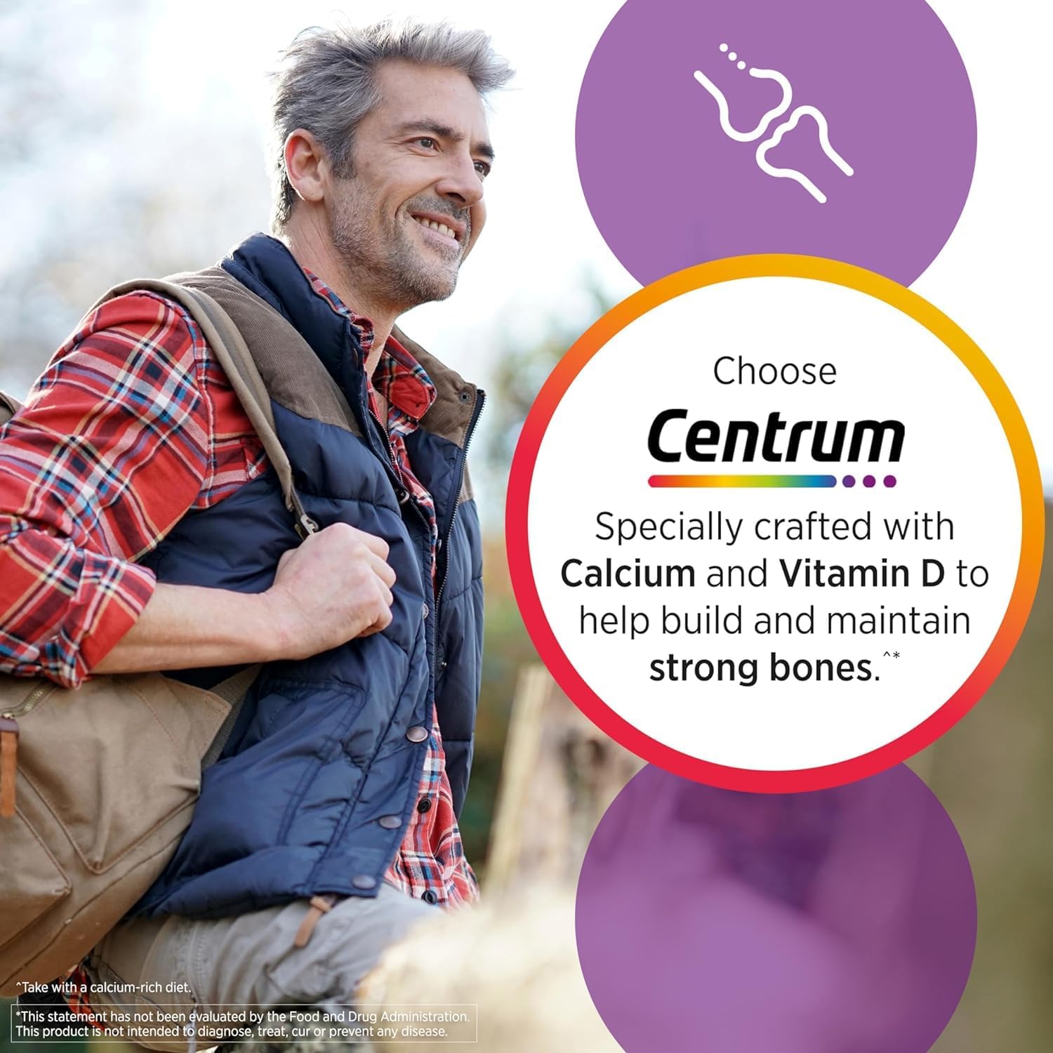 Men's 50+ Centrum Silver Multivitamin & Multimineral Supplement - 200 Tablets