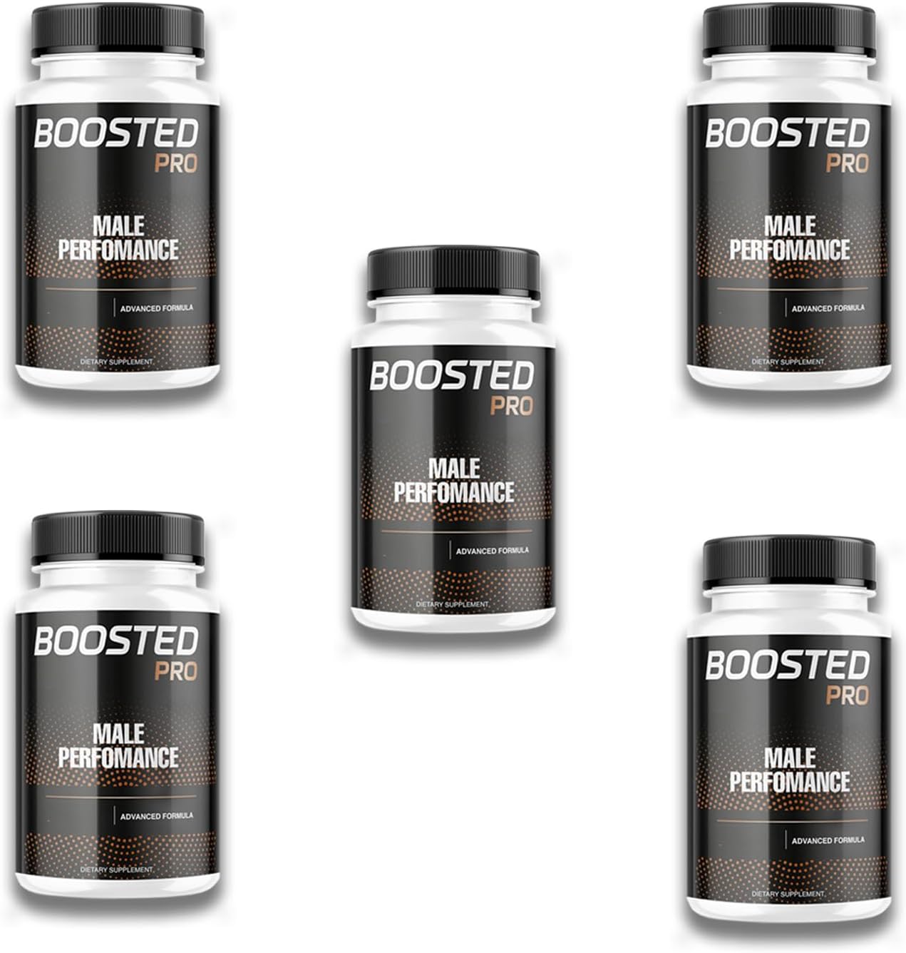 Men's Advanced Formula Gummies - Natural Dietary Supplement Pack - Set of 5 - Boosted Pro