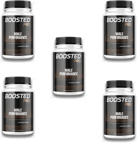 Men's Advanced Formula Gummies - Natural Dietary Supplement Pack - Set of 5 - Boosted Pro