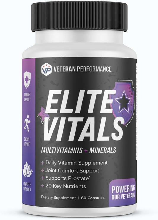 Men's Daily Multivitamin for Prostate, Energy, Immune & Joint Support - 60 Capsules