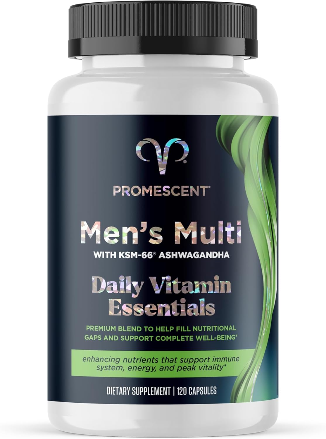 Men's Daily Multivitamin with Vitamin B12, C, D3, Iron, and Ashwagandha - 30 Day Supply