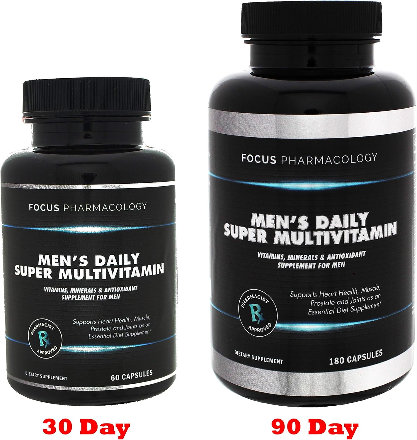 Men's Daily Super Multi-Vitamin 60 Ct - Vitamins, Minerals, Herbs for Prostate Health & Energy