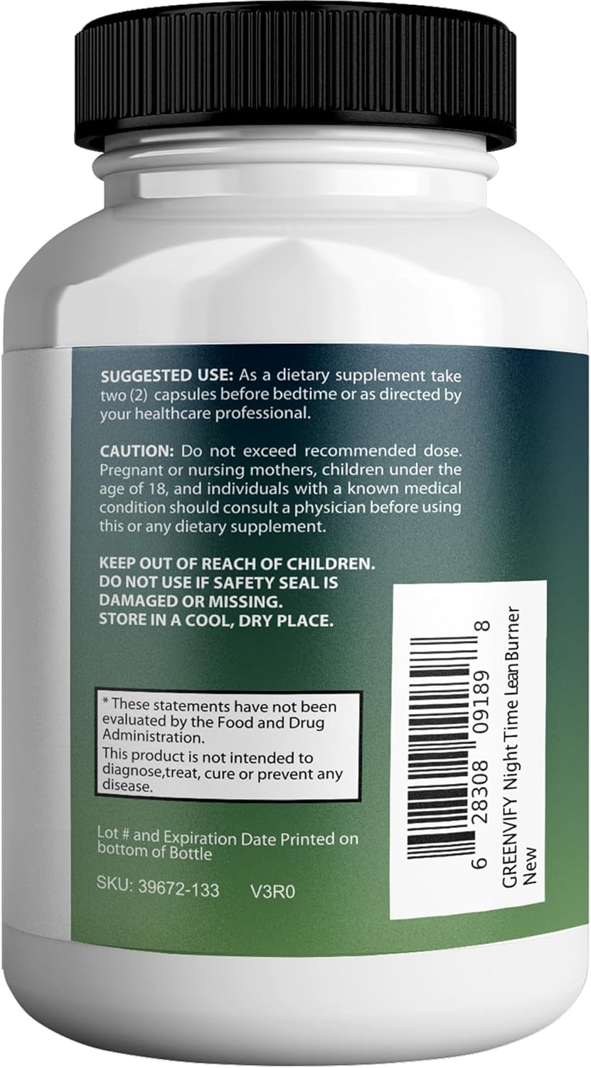 Men's Night Time Lean Burner with Vitamin D & Ashwagandha for Anabolic Recovery and Natural Sleep Aid