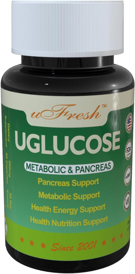Metabolic and Pancreas Support Supplement for Health and Energy - uFresh UGLUCOSE Capsules