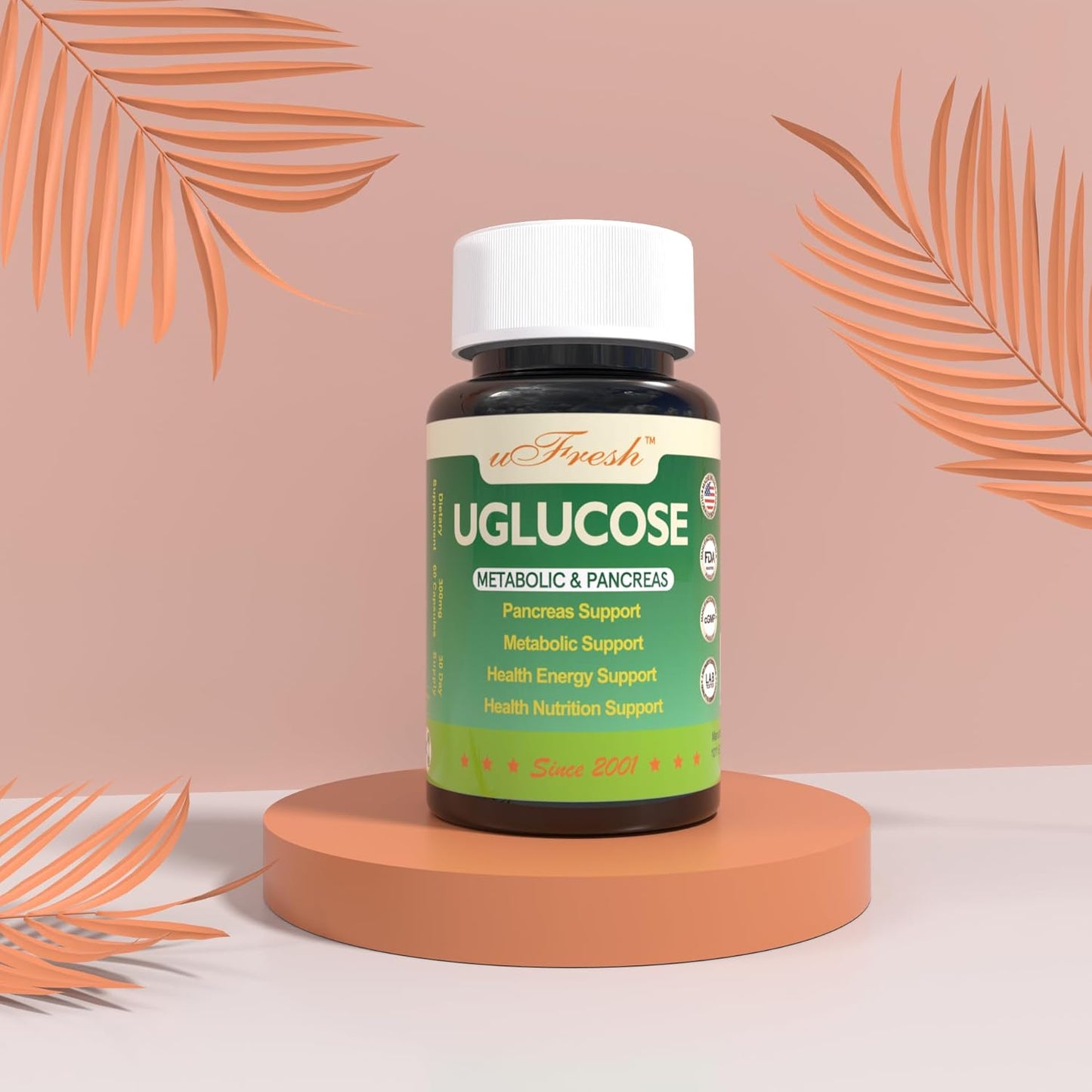 Metabolic and Pancreas Support Supplement for Health and Energy - uFresh UGLUCOSE Capsules