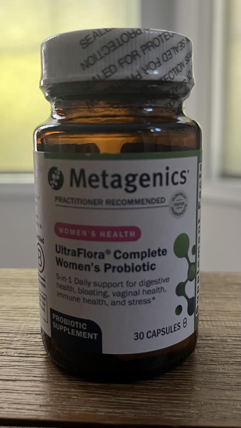 Metagenics Vitamin D3 10,000 + K with UltraFlora Complete Women's Probiotic - Immune, Bone, Heart & Digestive Health Support (90 Capsules)